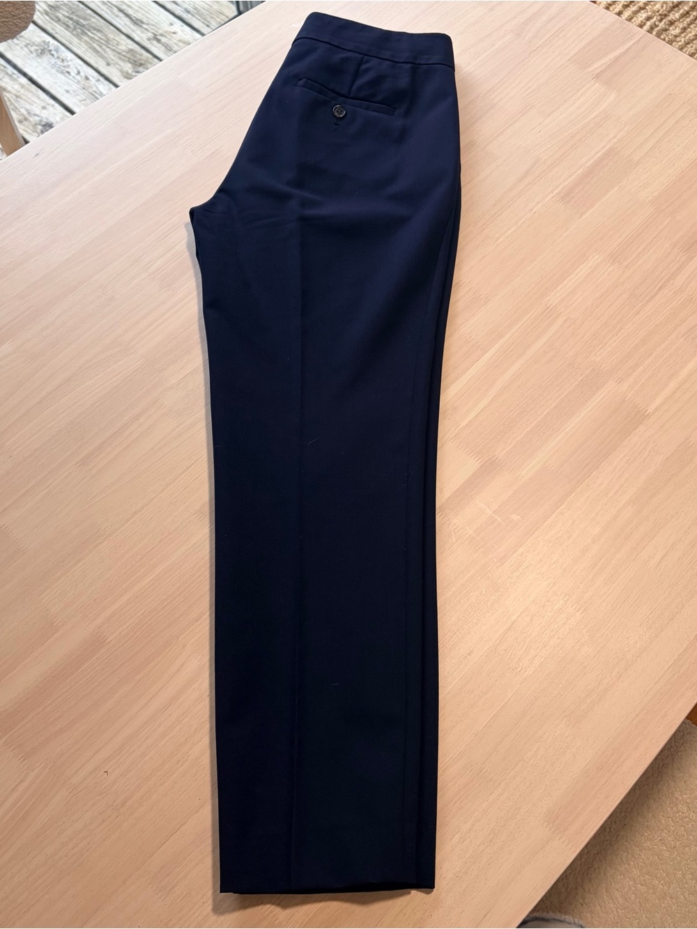 EUC! Navy Blue J. CREW Bi Stretch Mid-Rise Wool Blend Pants - Stretch Size 0